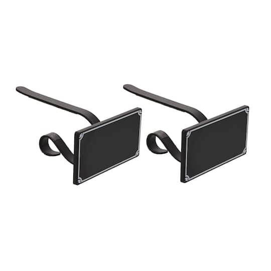 Original MantleClip&#xAE; With Black Chalkboard Icons, 2ct.